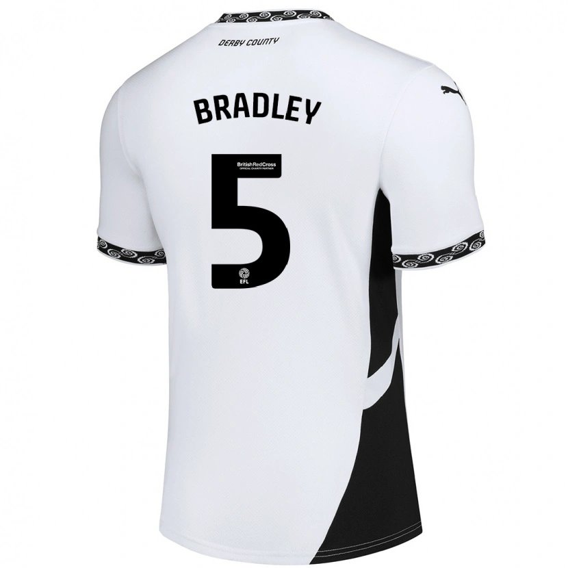 Danxen Heren Sonny Bradley #5 Wit Zwart Thuisshirt Thuistenue 2024/25 T-Shirt