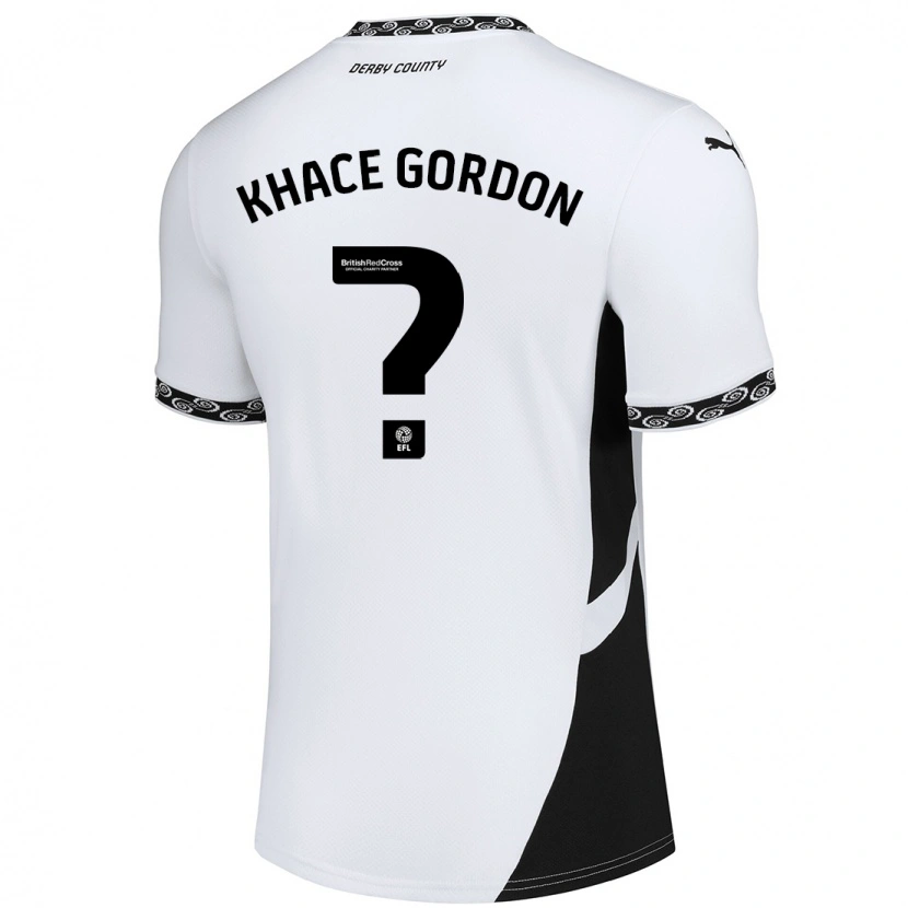 Danxen Heren Khace Gordon #0 Wit Zwart Thuisshirt Thuistenue 2024/25 T-Shirt