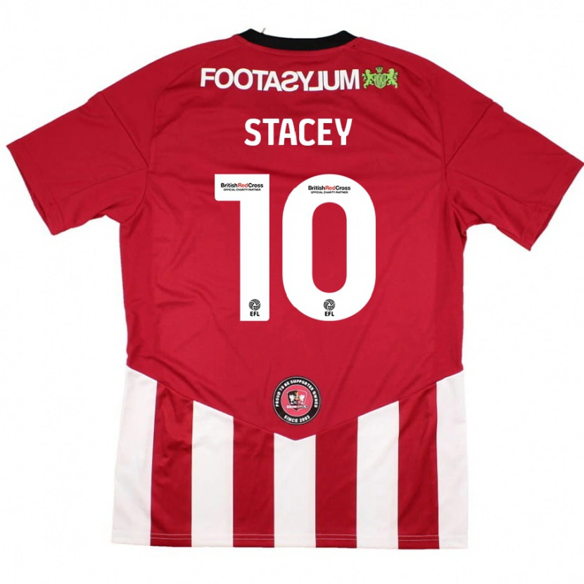 Danxen Heren Sarah Stacey #10 Rood Wit Thuisshirt Thuistenue 2024/25 T-Shirt