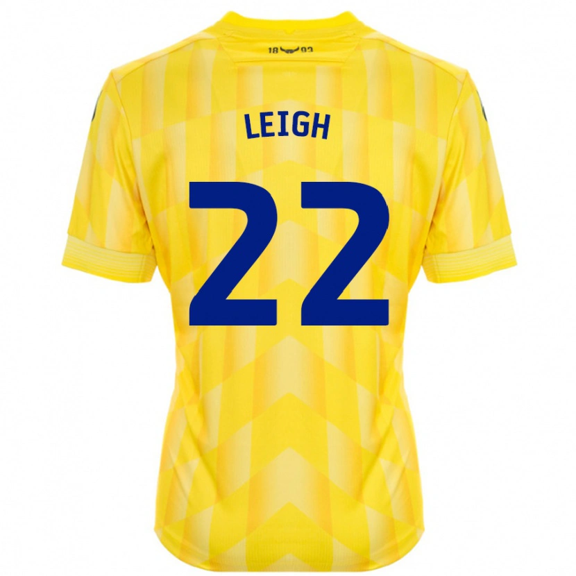 Danxen Heren Greg Leigh #22 Geel Thuisshirt Thuistenue 2024/25 T-Shirt