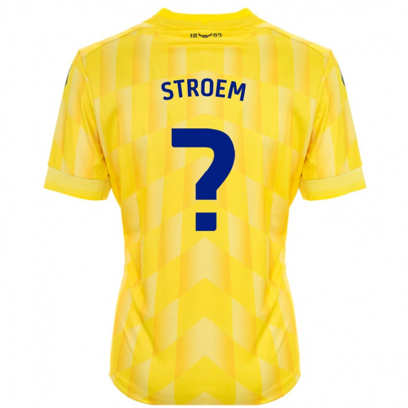 Danxen Heren Lena Stroem #0 Geel Thuisshirt Thuistenue 2024/25 T-Shirt