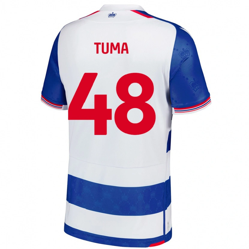 Danxen Heren Basil Tuma #48 Blauw Wit Thuisshirt Thuistenue 2024/25 T-Shirt