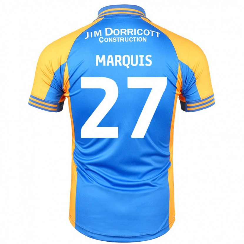 Danxen Heren John Marquis #27 Blauw Amber Thuisshirt Thuistenue 2024/25 T-Shirt