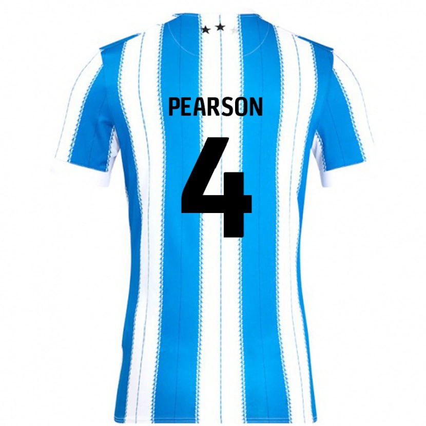 Danxen Heren Matty Pearson #4 Blauw Wit Thuisshirt Thuistenue 2024/25 T-Shirt