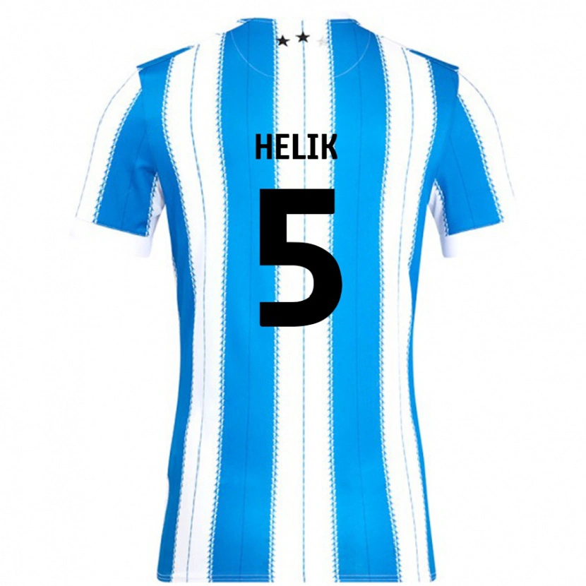 Danxen Heren Michal Helik #5 Blauw Wit Thuisshirt Thuistenue 2024/25 T-Shirt