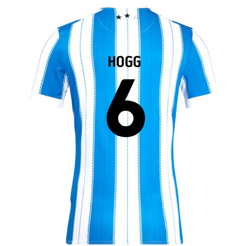 Danxen Heren Jonathan Hogg #6 Blauw Wit Thuisshirt Thuistenue 2024/25 T-Shirt