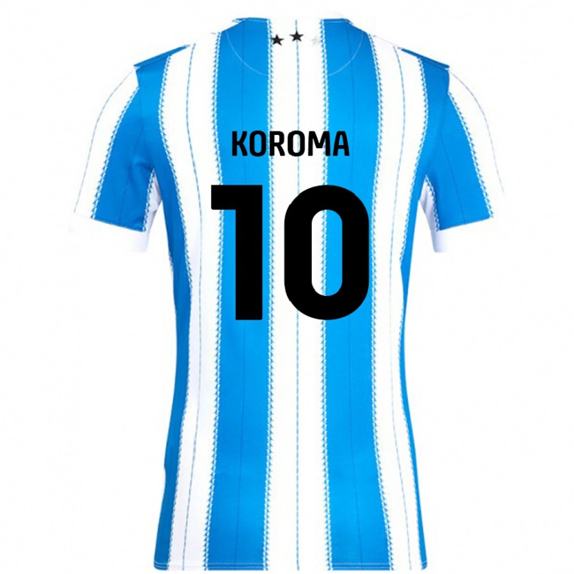 Danxen Heren Josh Koroma #10 Blauw Wit Thuisshirt Thuistenue 2024/25 T-Shirt