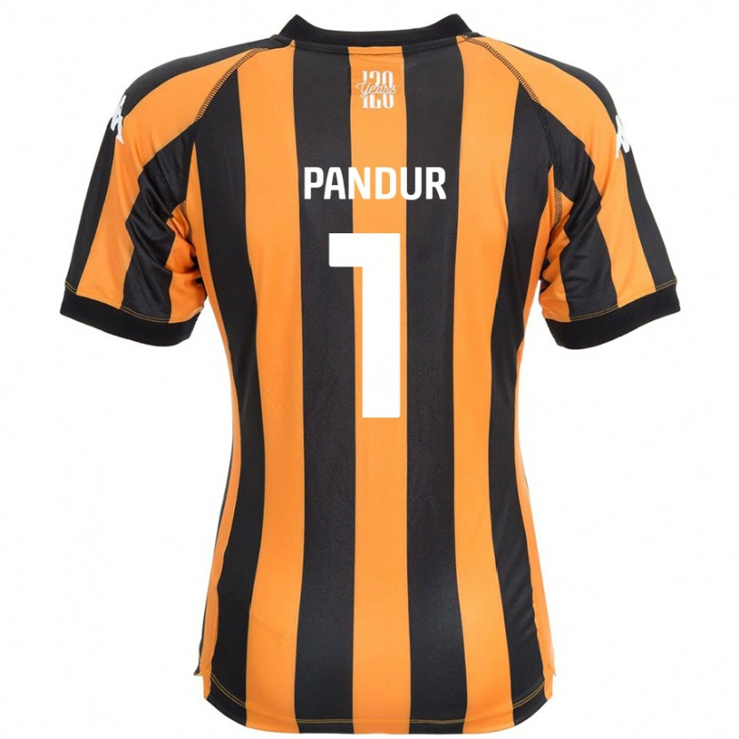 Danxen Heren Ivor Pandur #1 Zwart Amber Thuisshirt Thuistenue 2024/25 T-Shirt