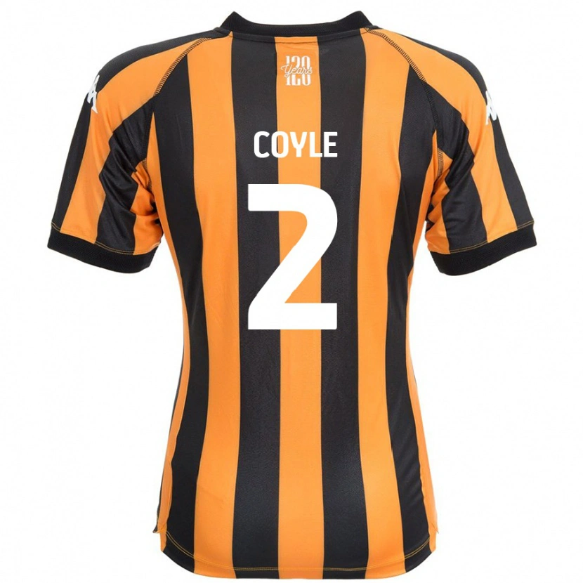 Danxen Heren Lewie Coyle #2 Zwart Amber Thuisshirt Thuistenue 2024/25 T-Shirt
