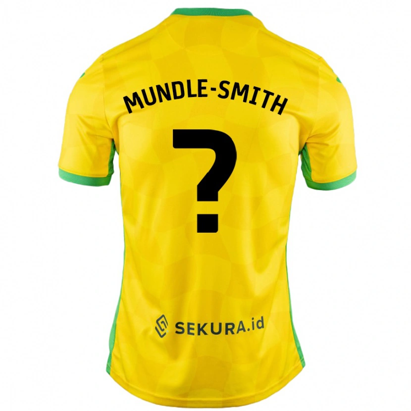 Danxen Heren Errol Mundle-Smith #0 Geel Groen Thuisshirt Thuistenue 2024/25 T-Shirt