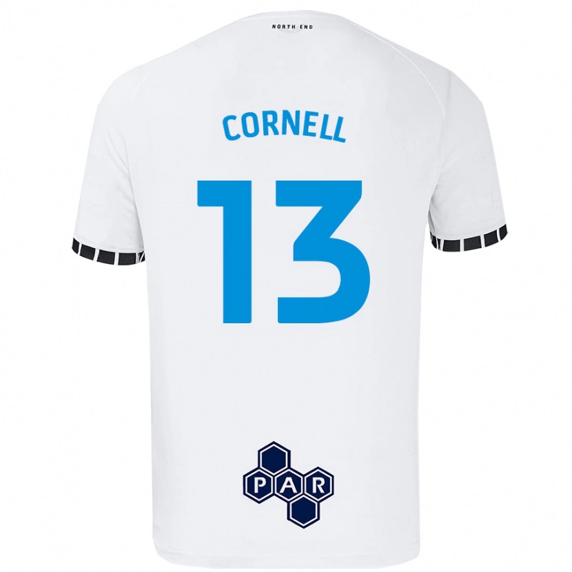 Danxen Heren David Cornell #13 Wit Thuisshirt Thuistenue 2024/25 T-Shirt