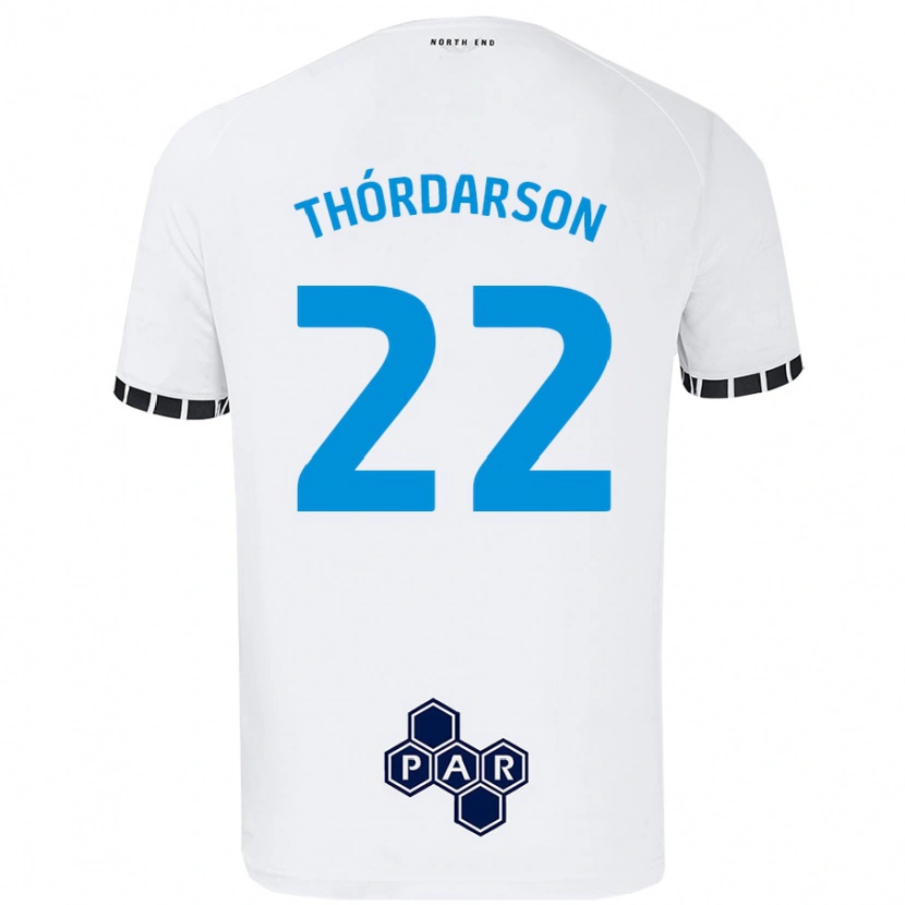 Danxen Heren Stefán Teitur Thórdarson #22 Wit Thuisshirt Thuistenue 2024/25 T-Shirt
