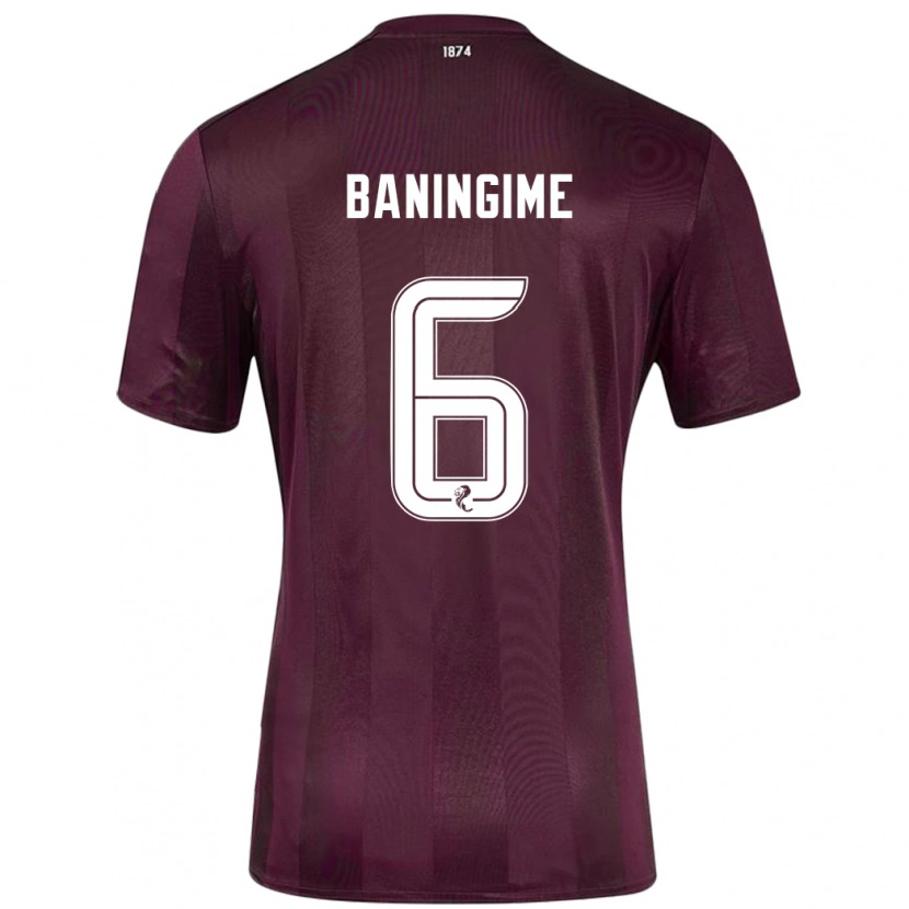 Danxen Heren Beni Baningime #6 Bordeauxrood Thuisshirt Thuistenue 2024/25 T-Shirt