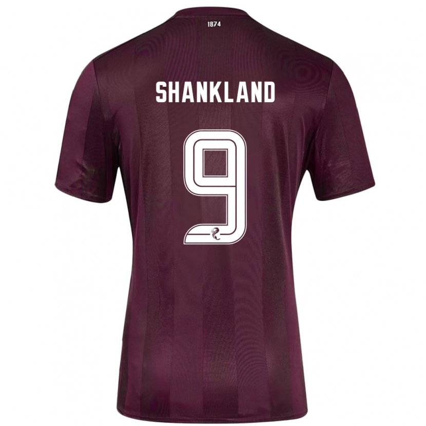 Danxen Heren Lawrence Shankland #9 Bordeauxrood Thuisshirt Thuistenue 2024/25 T-Shirt