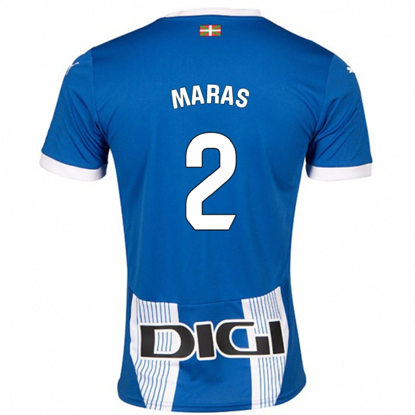 Danxen Heren Nikola Maras #2 Blauw Thuisshirt Thuistenue 2024/25 T-Shirt