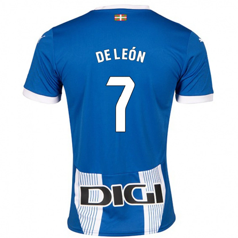 Danxen Heren José De León #7 Blauw Thuisshirt Thuistenue 2024/25 T-Shirt