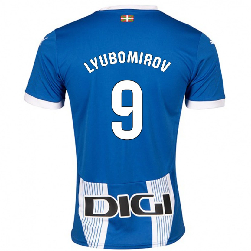 Danxen Heren Daniel Lyubomirov #9 Blauw Thuisshirt Thuistenue 2024/25 T-Shirt