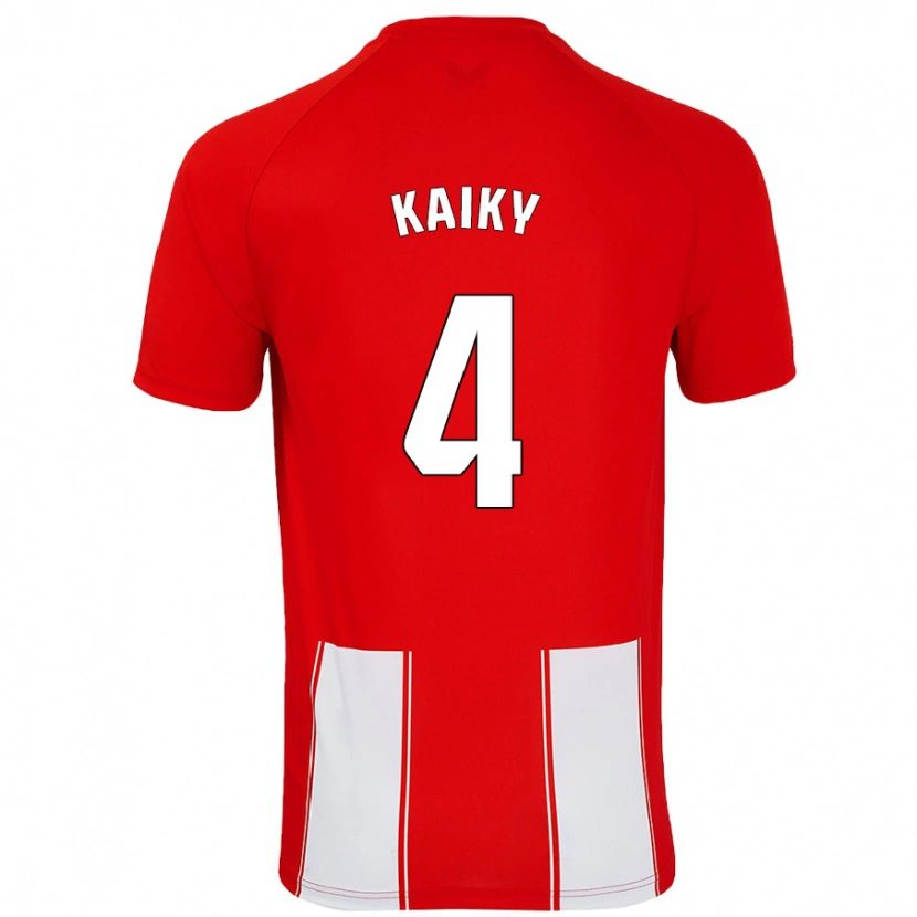 Danxen Heren Kaiky #4 Rood Wit Thuisshirt Thuistenue 2024/25 T-Shirt