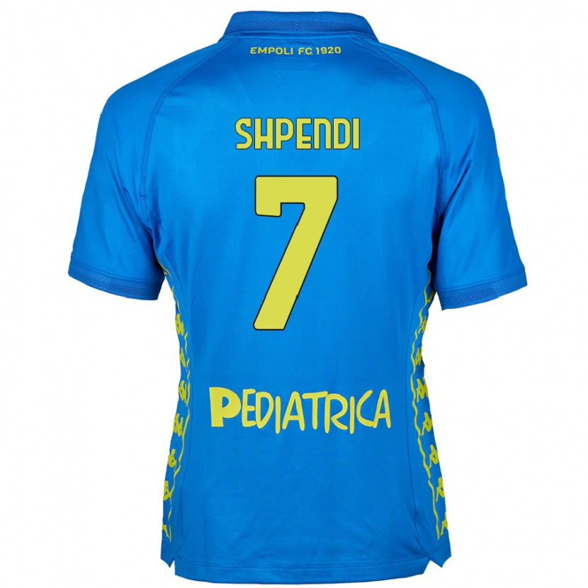 Danxen Heren Stiven Shpendi #7 Blauw Thuisshirt Thuistenue 2024/25 T-Shirt