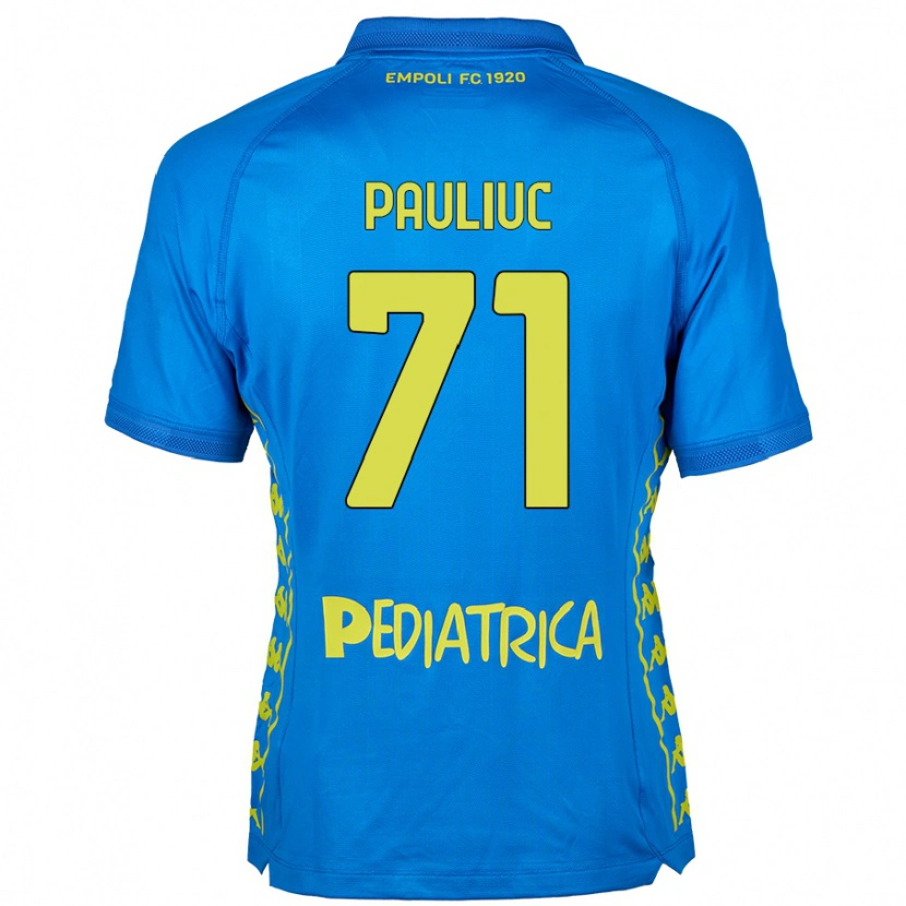 Danxen Heren Nicolò Pauliuc #71 Blauw Thuisshirt Thuistenue 2024/25 T-Shirt