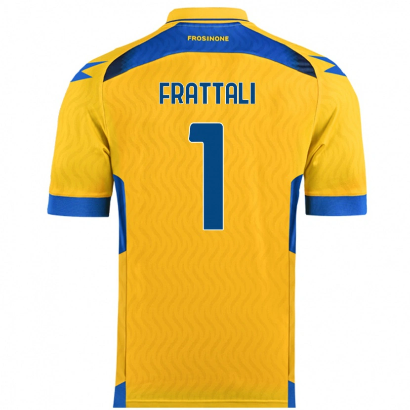 Danxen Heren Pierluigi Frattali #1 Geel Thuisshirt Thuistenue 2024/25 T-Shirt