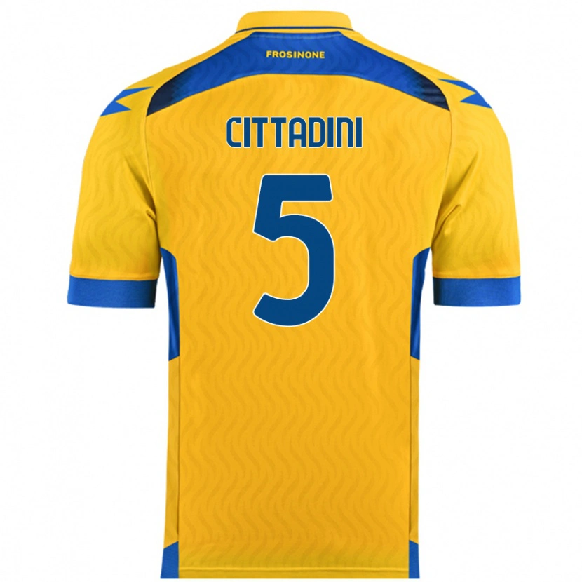 Danxen Heren Giorgio Cittadini #5 Geel Thuisshirt Thuistenue 2024/25 T-Shirt