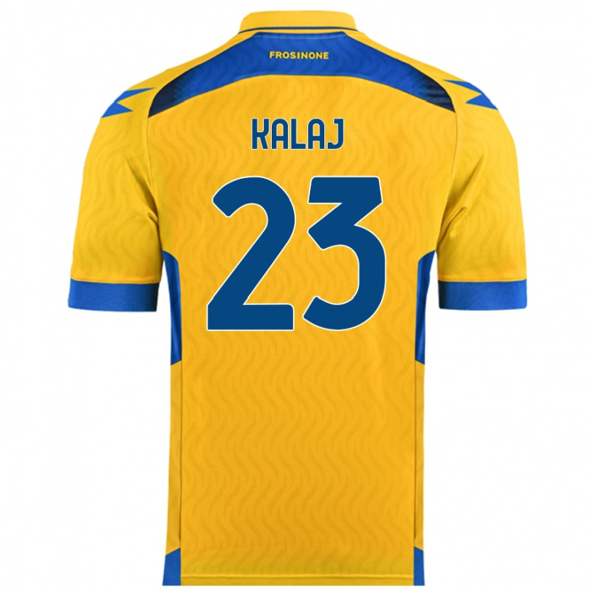 Danxen Heren Sergio Kalaj #23 Geel Thuisshirt Thuistenue 2024/25 T-Shirt