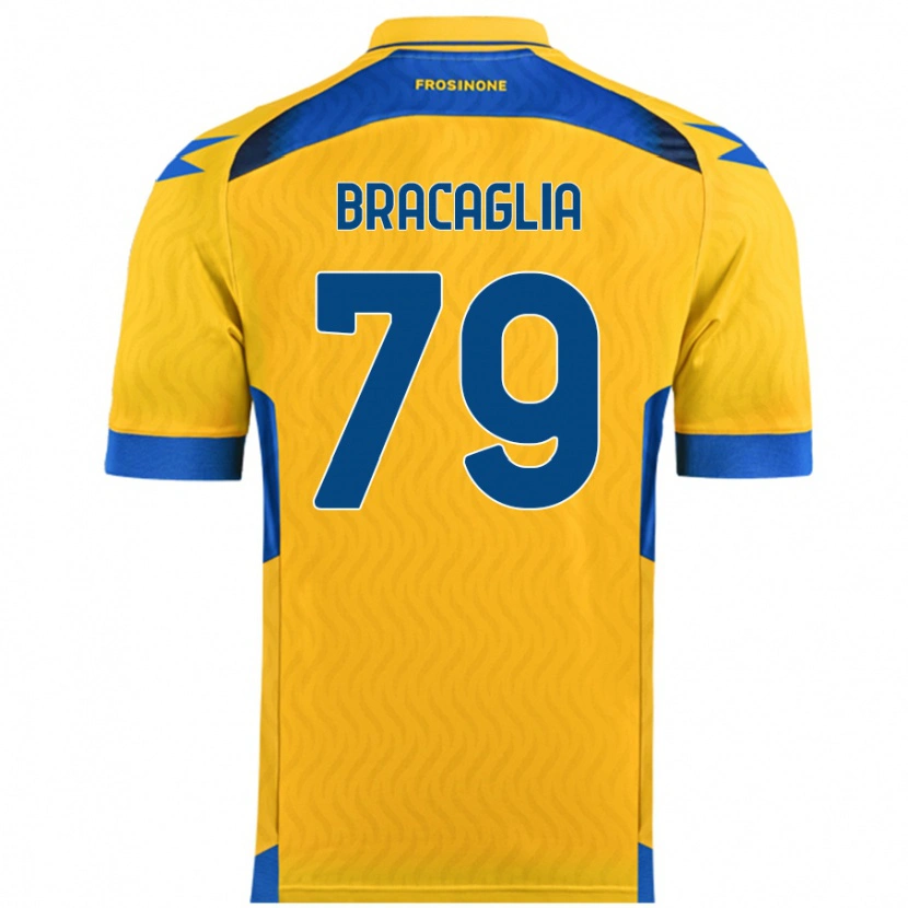 Danxen Heren Gabriele Bracaglia #79 Geel Thuisshirt Thuistenue 2024/25 T-Shirt
