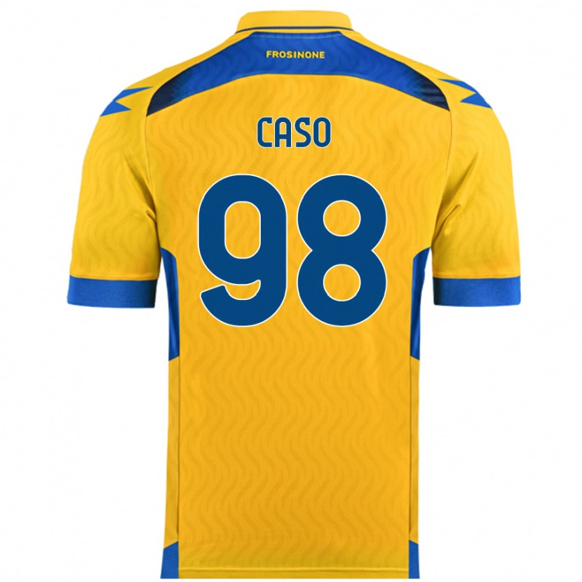 Danxen Heren Giuseppe Caso #98 Geel Thuisshirt Thuistenue 2024/25 T-Shirt
