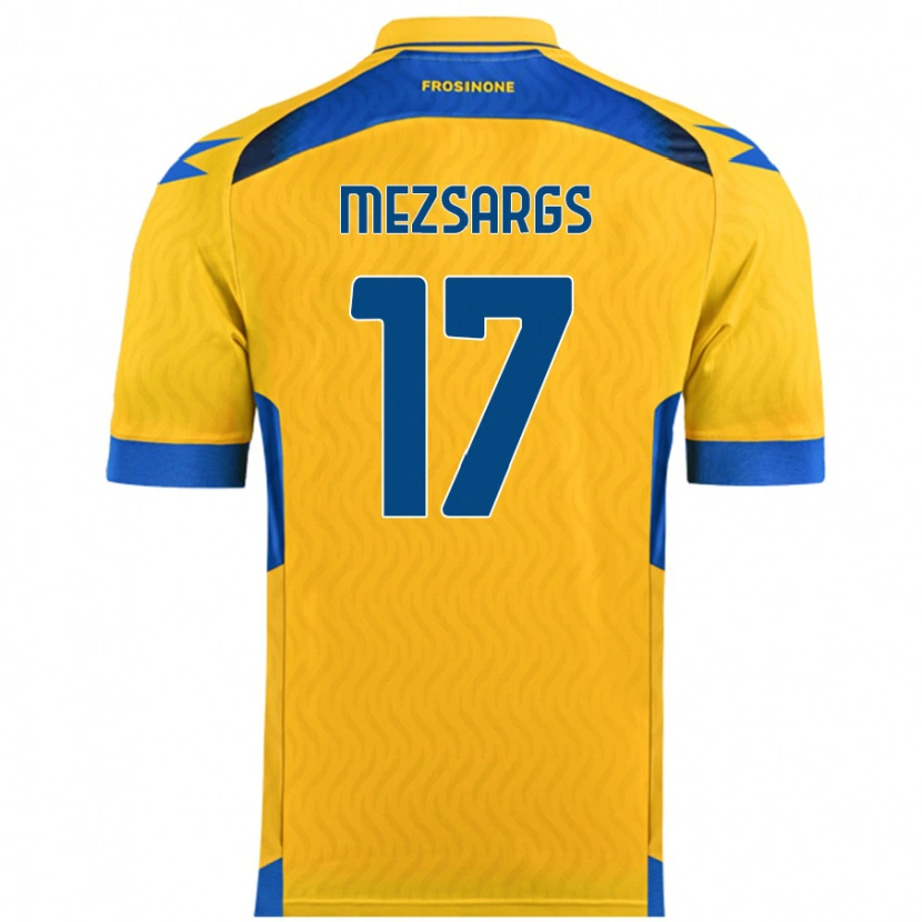 Danxen Heren Kristians Mezsargs #17 Geel Thuisshirt Thuistenue 2024/25 T-Shirt