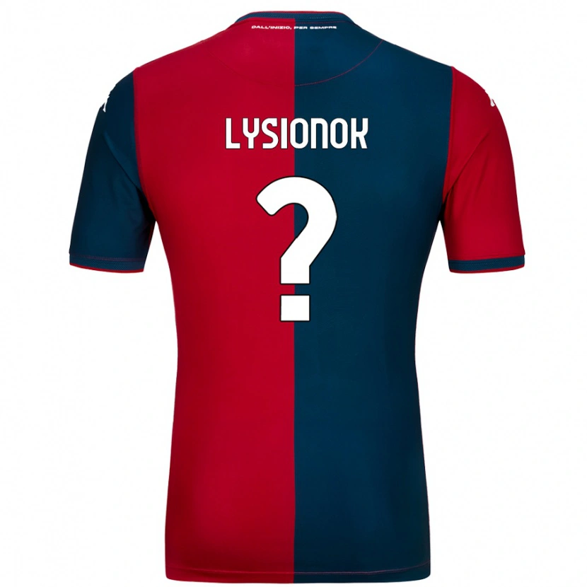 Danxen Heren Ernestas Lysionok #0 Rood Donkerblauw Thuisshirt Thuistenue 2024/25 T-Shirt