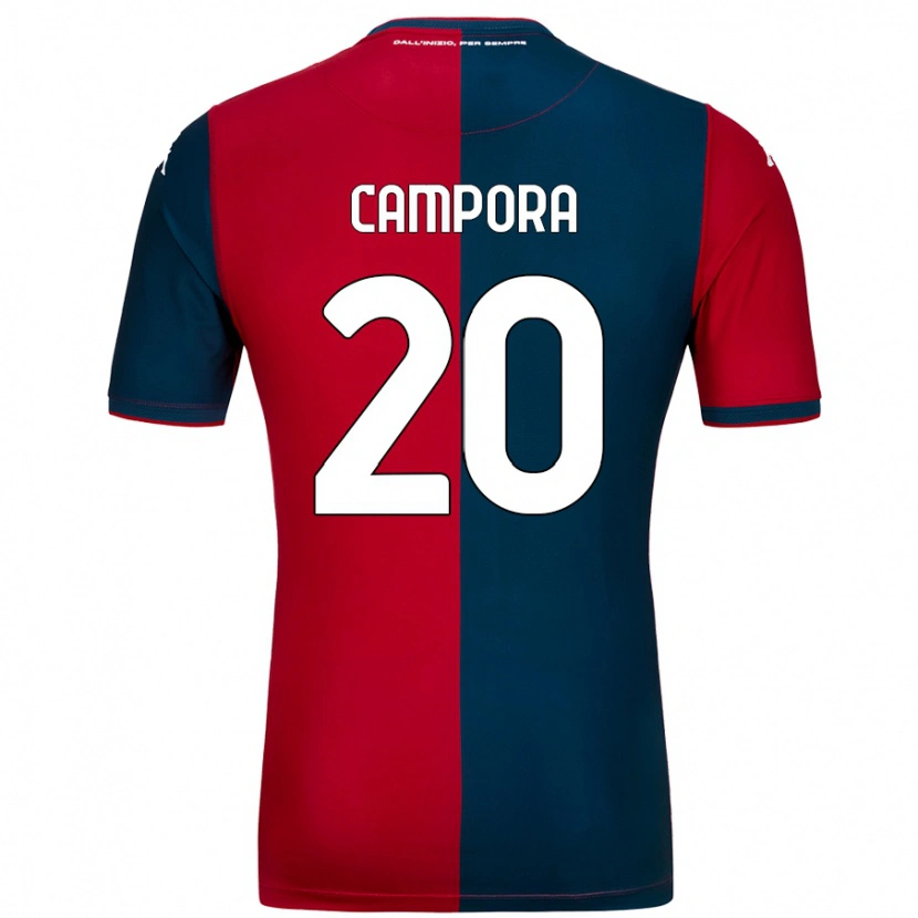 Danxen Heren Alice Campora #20 Rood Donkerblauw Thuisshirt Thuistenue 2024/25 T-Shirt