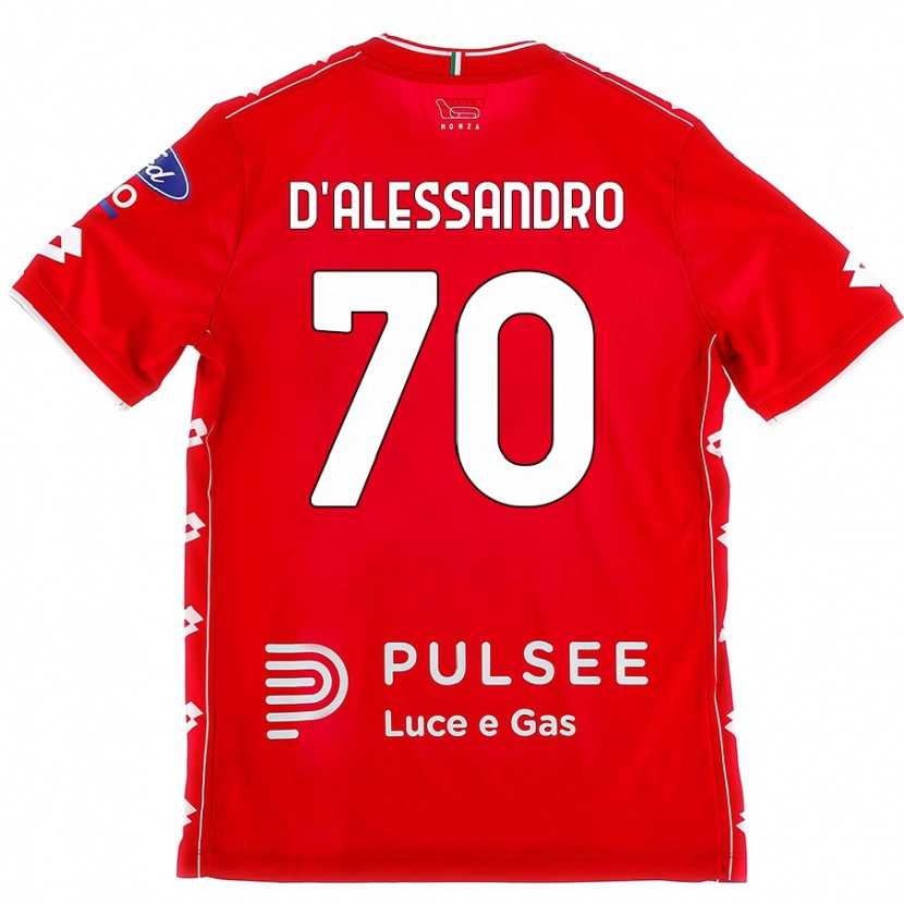 Danxen Heren Marco D'alessandro #70 Rood Wit Thuisshirt Thuistenue 2024/25 T-Shirt