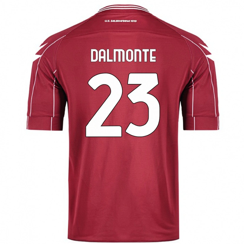 Danxen Heren Nicola Dalmonte #23 Bordeauxrood Thuisshirt Thuistenue 2024/25 T-Shirt