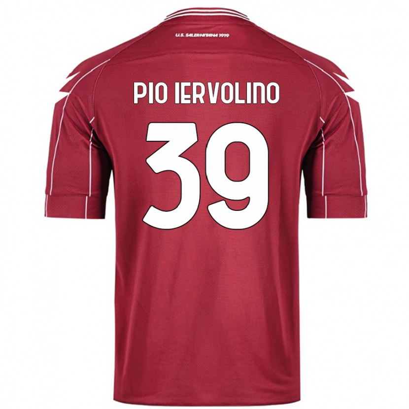 Danxen Heren Antonio Pio Iervolino #39 Bordeauxrood Thuisshirt Thuistenue 2024/25 T-Shirt