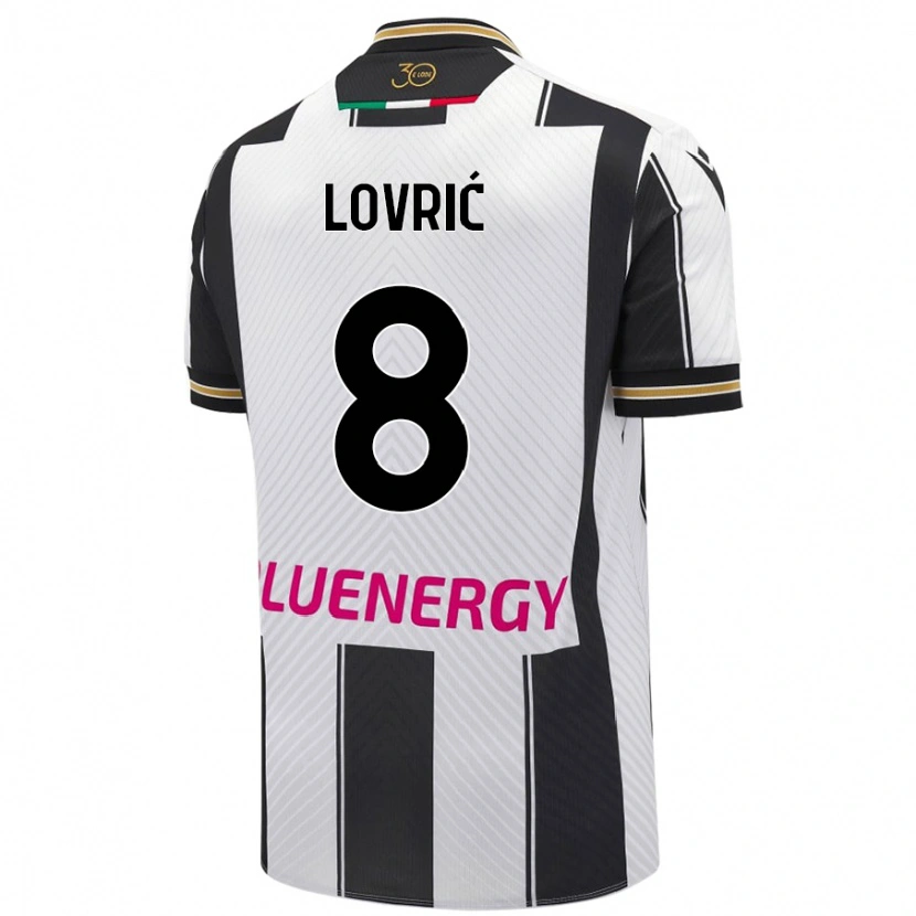 Danxen Heren Sandi Lovrić #8 Wit Zwart Thuisshirt Thuistenue 2024/25 T-Shirt