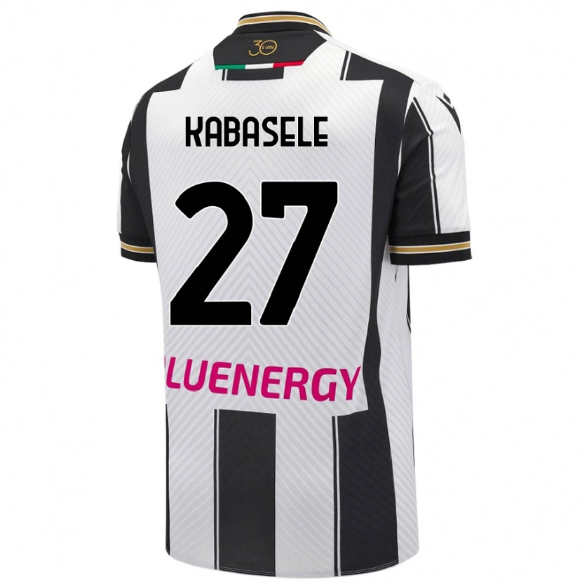 Danxen Heren Christian Kabasele #27 Wit Zwart Thuisshirt Thuistenue 2024/25 T-Shirt