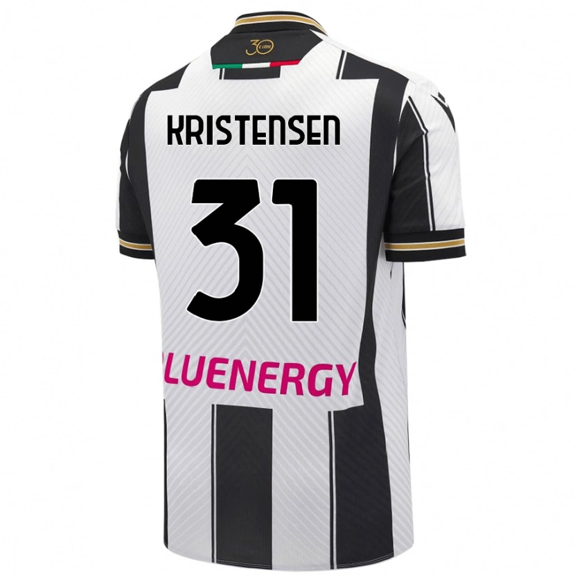 Danxen Heren Thomas Kristensen #31 Wit Zwart Thuisshirt Thuistenue 2024/25 T-Shirt