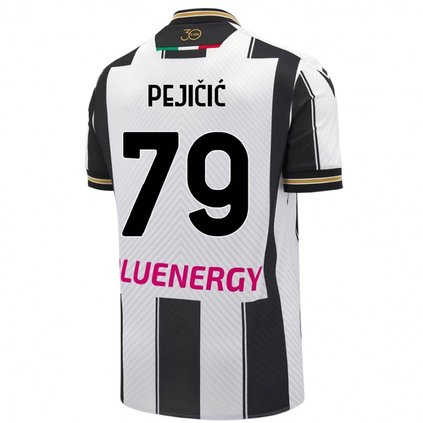 Danxen Heren David Pejičić #79 Wit Zwart Thuisshirt Thuistenue 2024/25 T-Shirt