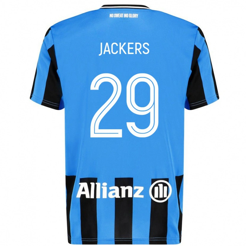 Danxen Heren Nordin Jackers #29 Hemelsblauw Zwart Thuisshirt Thuistenue 2024/25 T-Shirt