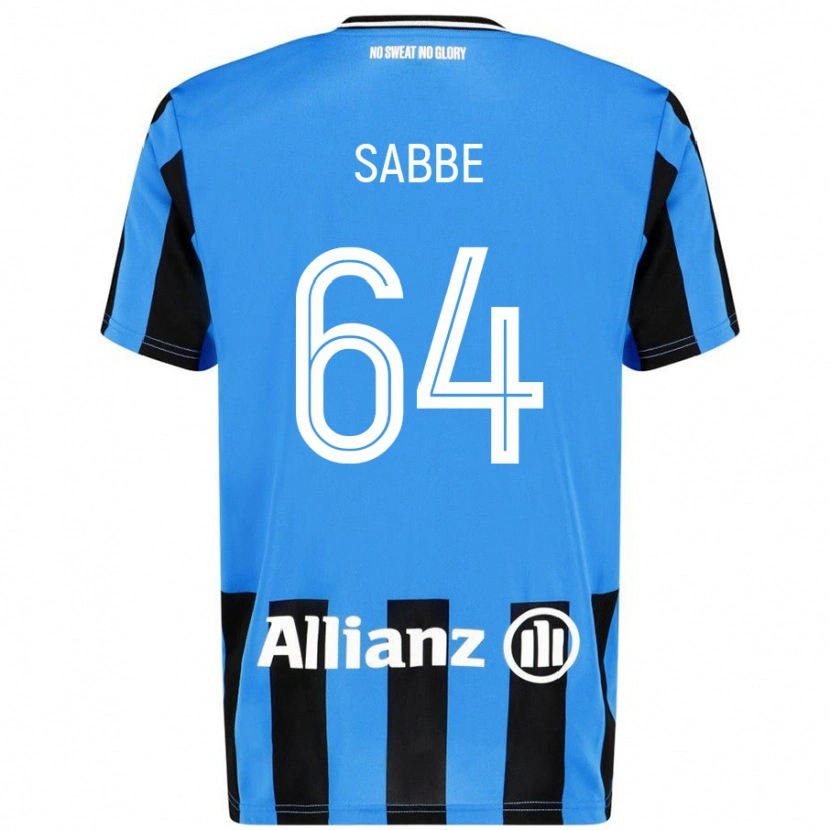 Danxen Heren Kyriani Sabbe #64 Hemelsblauw Zwart Thuisshirt Thuistenue 2024/25 T-Shirt