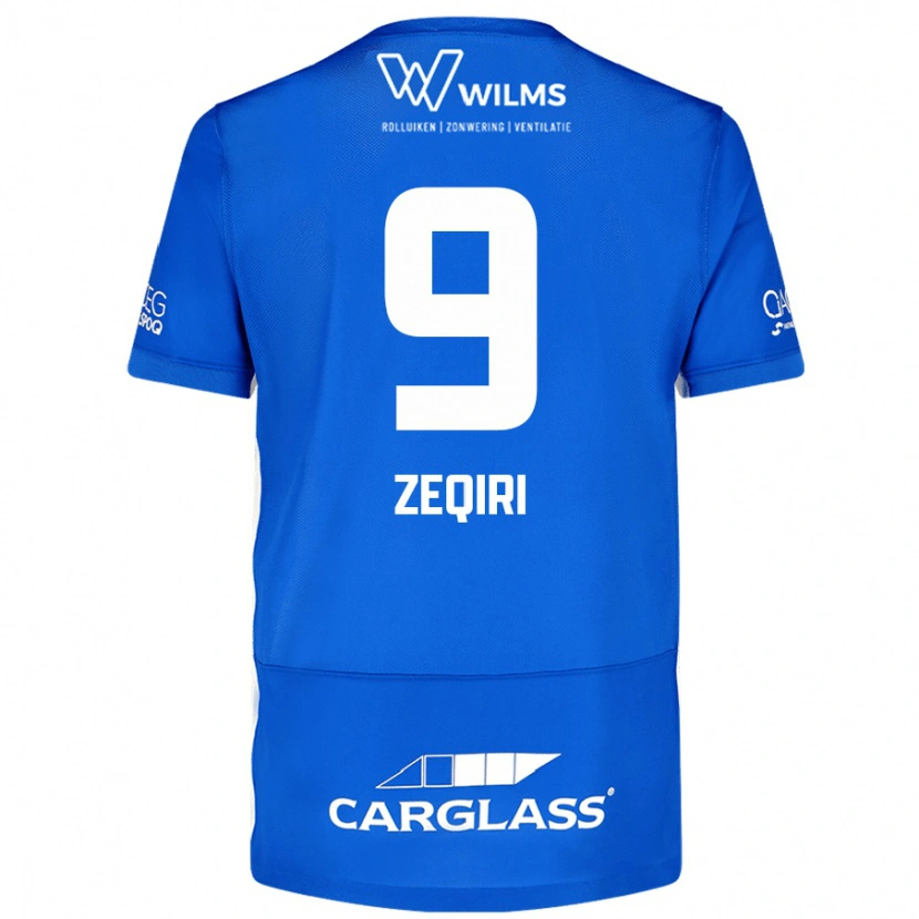 Danxen Heren Andi Zeqiri #9 Blauw Thuisshirt Thuistenue 2024/25 T-Shirt