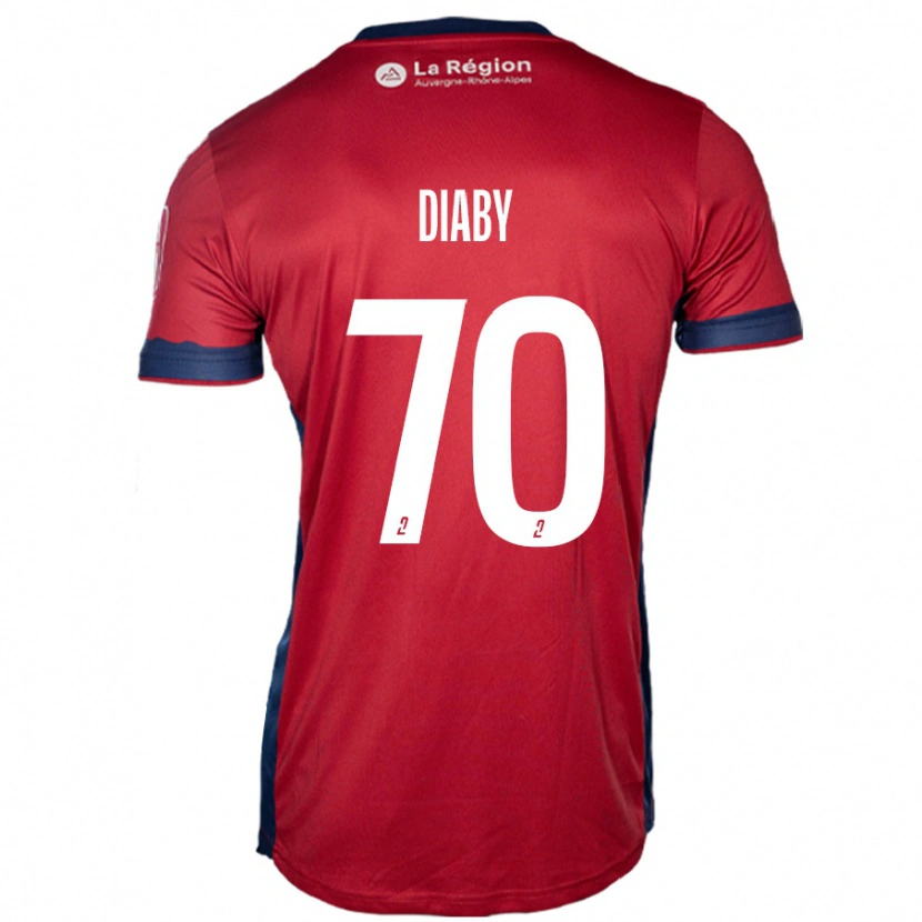 Danxen Heren Yadaly Diaby #70 Licht Bordeauxrood Thuisshirt Thuistenue 2024/25 T-Shirt