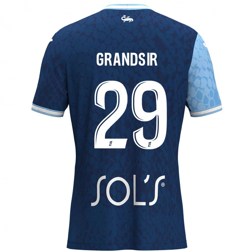 Danxen Heren Samuel Grandsir #29 Hemelsblauw Donkerblauw Thuisshirt Thuistenue 2024/25 T-Shirt