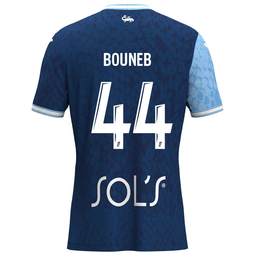 Danxen Heren Ismaïl Bouneb #44 Hemelsblauw Donkerblauw Thuisshirt Thuistenue 2024/25 T-Shirt