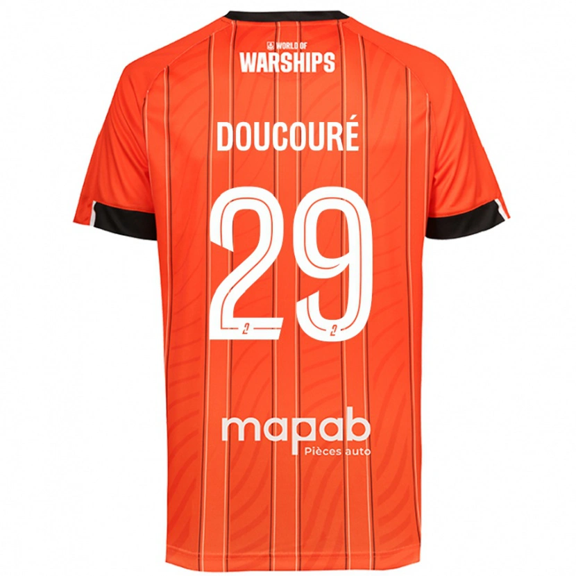 Danxen Heren Siriné Doucouré #29 Oranje Thuisshirt Thuistenue 2024/25 T-Shirt