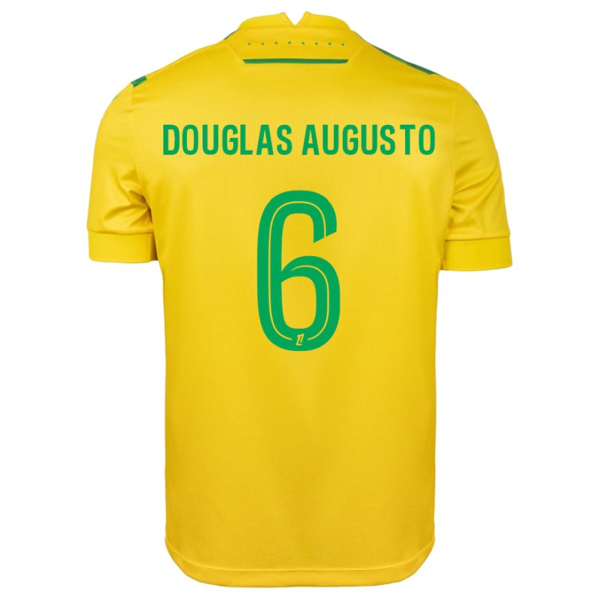 Danxen Heren Douglas Augusto #6 Geel Groen Thuisshirt Thuistenue 2024/25 T-Shirt