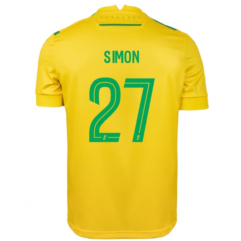 Danxen Heren Moses Simon #27 Geel Groen Thuisshirt Thuistenue 2024/25 T-Shirt