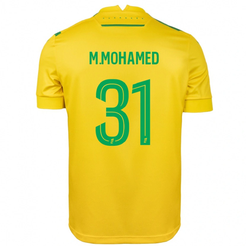 Danxen Heren Mostafa Mohamed #31 Geel Groen Thuisshirt Thuistenue 2024/25 T-Shirt