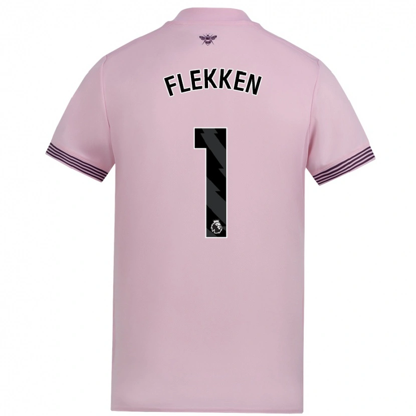 Danxen Heren Mark Flekken #1 Roze Uitshirt Uittenue 2024/25 T-Shirt